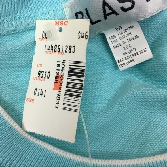 VINTAGE Blast Short Sleeve Puff Sweatshirt Top Southwestern Roses Medium NWT - Picture 9 of 13